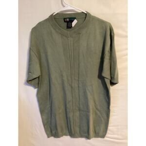 2636 R & R Casuals Womens Sweater Short Sleeve Green Size Extra Large